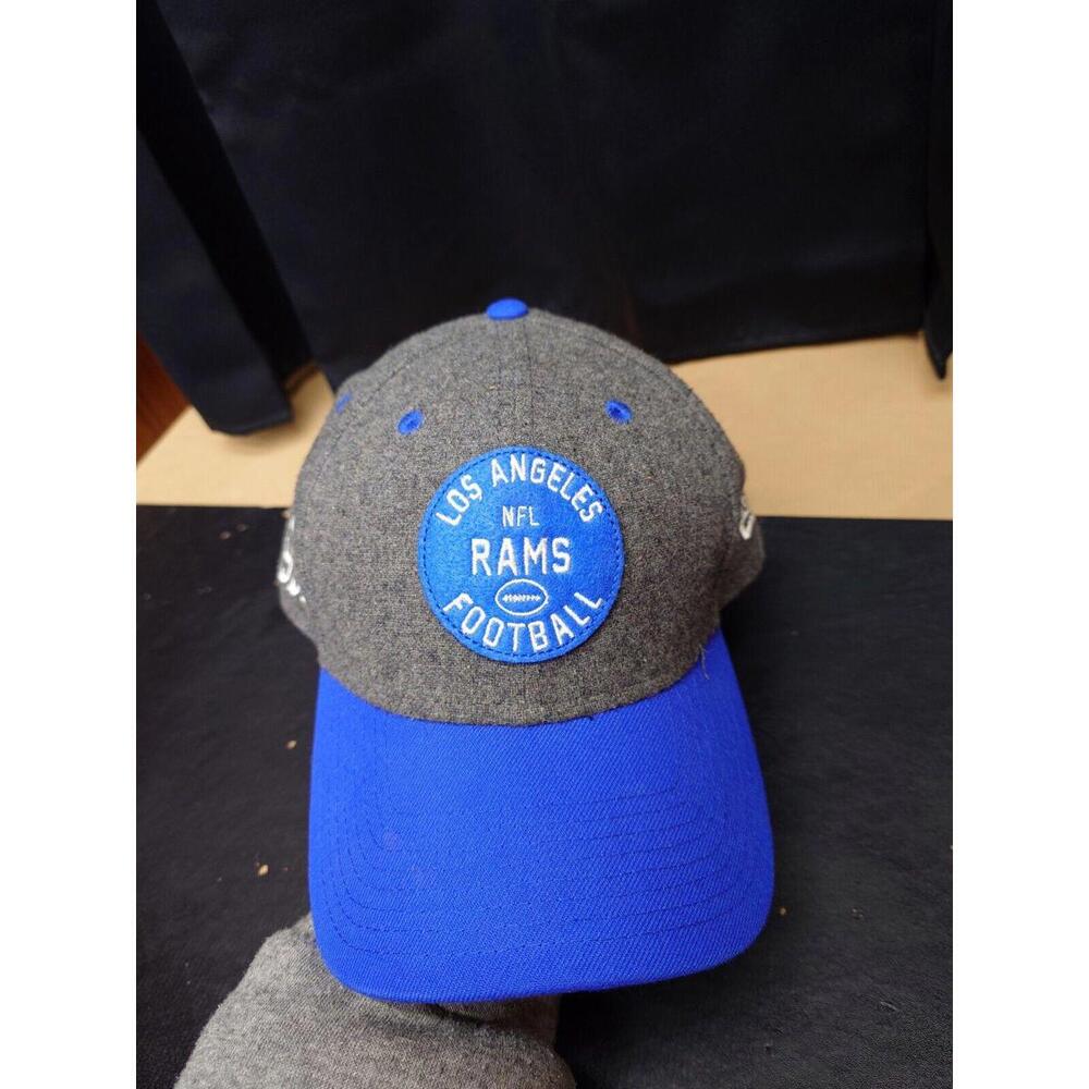 NFL Los Angeles Rams Stretch Fit L/XL Cap Hat New Era 39THIRTY NEW Wool 100TH